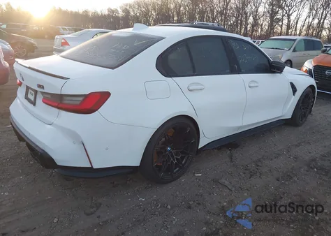 2022 BMW M3 Competition xDrive z USA, uszkodzony, nr VIN WBS43AY08NFL72928